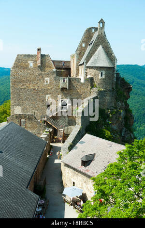 Österreich, Niederösterreich, Wachau, Burgruine Aggstein. Erbaut Im 12. Halbmonatsschrift von Einems Hochfreien Namens Manegold III. VO Stockfoto