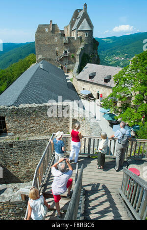 Österreich, Niederösterreich, Wachau, Burgruine Aggstein. Erbaut Im 12. Halbmonatsschrift von Einems Hochfreien Namens Manegold III. VO Stockfoto