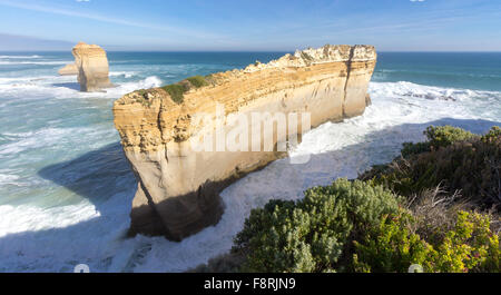 Erhöhten Blick auf Küste, Port Campbell, Victoria, Australien Stockfoto