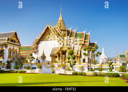 Thailand - Bangkok, Grand Palace, Dusit Maha Prasat-Thronsaal Stockfoto