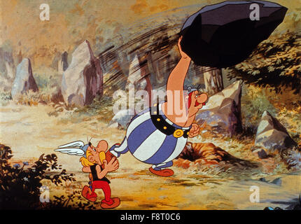 Asterix et le Coup du Menhir, aka: Asterix - Operation Hinkelstein, Frankreich/Deutschland 1989, Regie: Philippe Grimond, Monia: Asterix Und Obelix Stockfoto