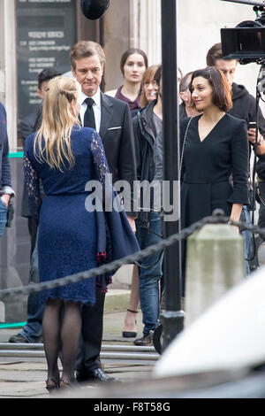 "Bridget Jones-Baby" London mit Dreharbeiten: Renée Zellweger, Renee Zellweger und Colin Firth wo: London, Vereinigtes Königreich bei: 10. November 2015 Stockfoto