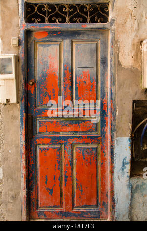 Detail aus den Gassen der Medina in Essaouira. Stockfoto