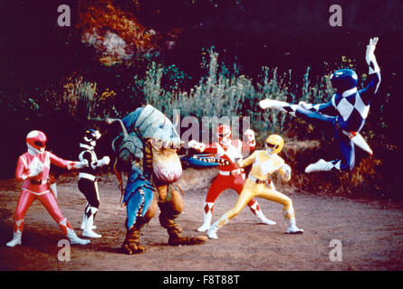 Mighty Morphin Power Rangers, Actionserie, USA 1993-1996, Monia: Walter Jones, Amy Jo Johnson, Austin St. John, Thuy Trang, David Yost. Stockfoto