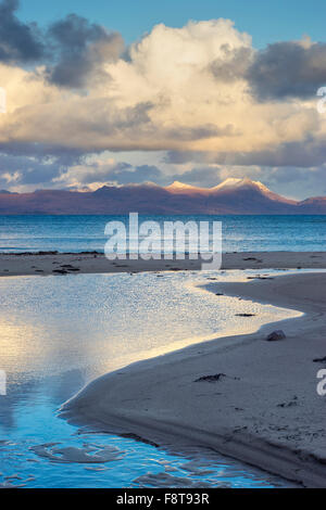 Blick Richtung Coigach von Mellon Udrigle Strand, Wester Ross, Highland, Schottland, UK Stockfoto