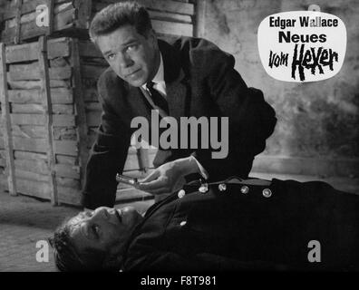 Edgar Wallace: Neues Vom Hexer, Deutschland 1965, Regie: Alfred Vohrer, Monia: Heinz Drache (Oben) Stockfoto