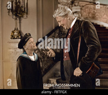 Frühlingsstimmen, Österreich 1952, Regie: Hans Thimig, Monia: Paul Hörbiger Stockfoto