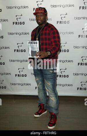 Curtis Jaclson, Instore-aka 50 Cent an Auftritt für Curtis Jackson aka 50 Cent Unveils FRIGO RevolutionWear, Bloomingdale's, New York, NY 10. Dezember 2015. Foto von: Lev Radin/Everett Collection Stockfoto