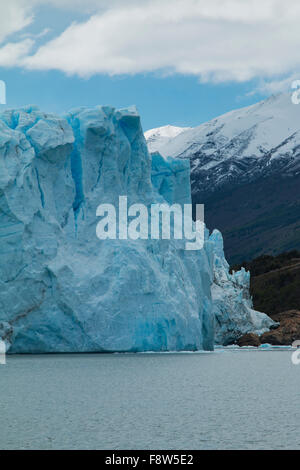Blick auf die Seite der Perito Moreno Gletscher in Argentinien Stockfoto