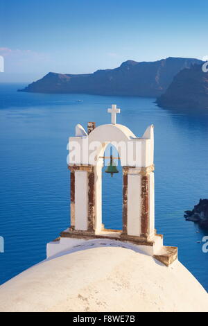 Oia Stadt, Insel Santorin, Griechenland Stockfoto