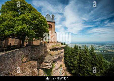 Kloster Mont Sainte-Odile, Ottrott, Bas-Rhin, Elsass, Frankreich Stockfoto