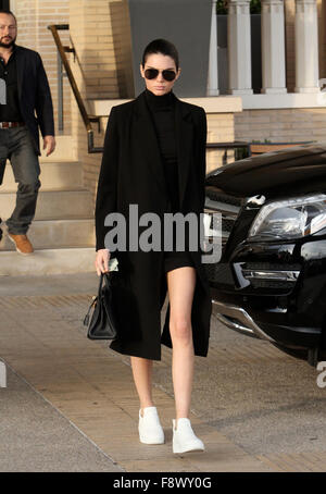 Beverly Hills, Kalifornien, USA. 10. Dezember 2015. Kendall Jenner, Beverly Hills, CA, USACredit: Der Media-Schaltung / Alamy Live News Stockfoto