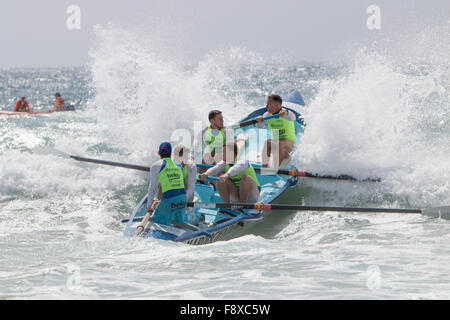 Sydney, Australien. 12. Dezember 2015. Ozean Thunder Professional Classics racing aus Dee Why Beach umfasst 24 Elite Herren Teams und 12 Elite Damen-Teams aus der ganzen Credit: model10/Alamy Live-Nachrichten Stockfoto