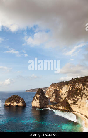 Geologisches Phänomen auf Nusa Penida Insel, Bali. Stockfoto
