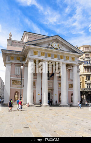 Der Palazzo della Borsa Vecchia, Piazza della Borsa, Triest, Italien Stockfoto