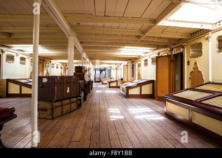 Unter Deck der SS Great Britain in Bristol Stockfoto