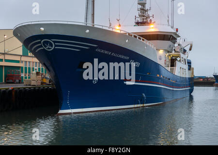 Ásgrímir Halldórsson ist eine eingetragene Fischtrawler Island Stockfoto