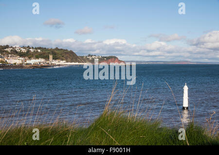 Teignmouth gesehen von Sheldon Stockfoto