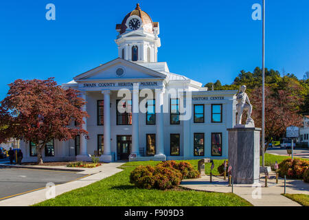 Swain County Heritage mUseum & Besucher Center in Bryson City, North Carolina Stockfoto