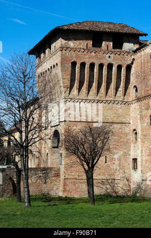 Italien, Lombardei; Pandino, Schloss Visconteo Stockfoto