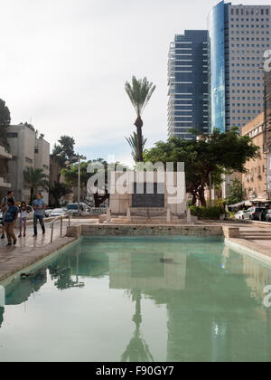 Tel Aviv Rothschild Boulevard Stockfoto
