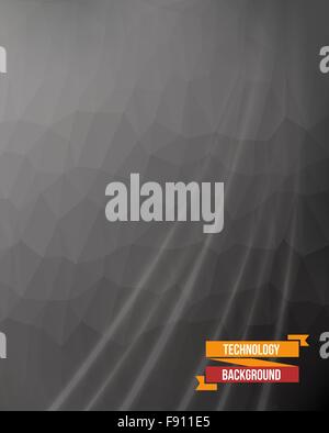 abstrakte geometrische zerknitterten dreieckigen low-Poly-Stil-Vektor-illustration Stock Vektor