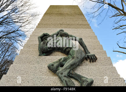 Holocaust-Gedenkstätte im Friedhof Pere Lachaise Stockfoto