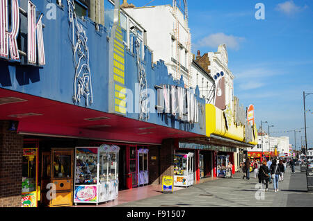 "New York" Spielhallen, Marine Parade, Southend-on-Sea, Essex, England, Vereinigtes Königreich Stockfoto