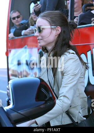 West Hollywood, Kalifornien, USA. 12. Dezember 2015. Rooney Mara, West Hollywood, CA, USA-Kredit: Die Medien Schaltung/Alamy Live-Nachrichten Stockfoto