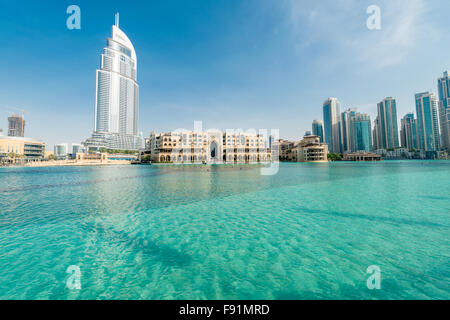 Dubai - 10. Januar 2015: Die Adresse Hotel am 10. Januar in Vereinigten Arabischen Emiraten, Dubai. Adresse Hotel ist beliebte 5-Sterne-Hotel. Stockfoto