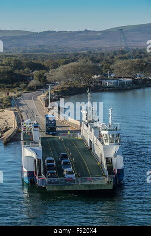 Die Sandbänke Ferry, vehicular Kette-Fähre an der Mündung des Hafen von Poole, Dorset. Stockfoto