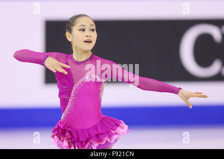 Barcelona International Convention Centre, Barcelona, Spanien. 12. Dezember 2015. Satoko Miyahara (JPN), 12. Dezember 2015 - Eiskunstlauf: ISU Grand Prix of Figure Skating Finale 2015/2016 Frauen Kür im Barcelona International Convention Centre, Barcelona, Spanien. Bildnachweis: YUTAKA/AFLO SPORT/Alamy Live-Nachrichten Stockfoto