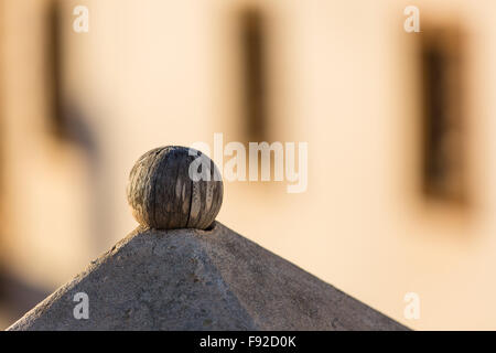 Details der Dach-Terrasse-Haus in Essaouira, Marokko. Stockfoto