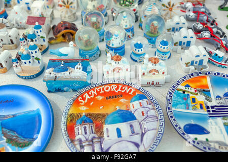 Oia, Souvenir Shop, Santorini, griechische Insel, Griechenland Stockfoto