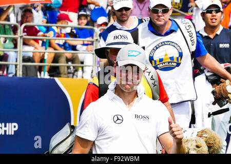 Chonburi, Thailand. 13. Dezember 2015. Sam Brazel Australien Spieler in Thailand Golf Championship 2015 (Turnier auf der Asian Tour) um Amata Spring Country Club am Dezember 13 Credit: Chatchai Somwat/Alamy Live News Stockfoto