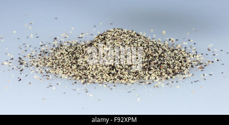 Schwarzer Pfeffer Körner Stockfoto