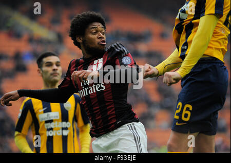 Mailand, Italien. Goal 13. Juni 2015.  L. Adriano des AC Mailand in der italienischen Serie ein League Fußballspiel zwischen AC Mailand und H.Verona im San Siro Stadion in Mailand, Italien. Bildnachweis: Gaetano Piazzolla/Alamy Live-Nachrichten Stockfoto