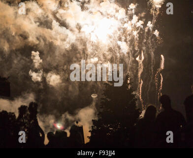 Feuerwerk am Canada DAy am Harbourfront 2015 Stockfoto