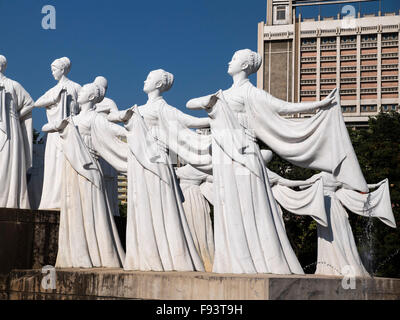 Mansudae Brunnen-Park, Pyongyang, Nordkorea, Asien Stockfoto