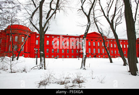 Winter-Blick auf Taras Shevchenko nationale Universität Kiew, Ukraine Stockfoto