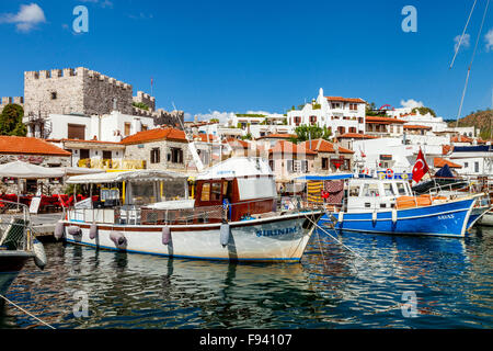 Marmaris Seafront and Castle, Marmaris, Provinz Mugla, Türkei Stockfoto