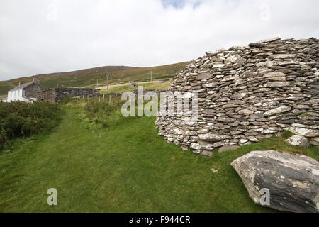 Bienenstock Hütten am Fahan auf der Dingle-Halbinsel Stockfoto