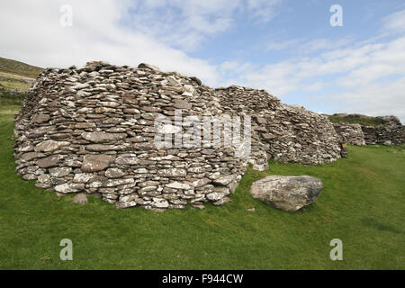 Bienenstock Hütten am Fahan auf der Dingle-Halbinsel Stockfoto