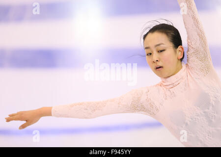 Barcelona International Convention Centre, Barcelona, Spanien. 12. Dezember 2015. Mao Asada (JPN), 12. Dezember 2015 - Eiskunstlauf: ISU Grand Prix of Figure Skating Finale 2015/2016 Frauen Praxis bei Barcelona International Convention Centre, Barcelona, Spanien. © YUTAKA/AFLO SPORT/Alamy Live-Nachrichten Stockfoto