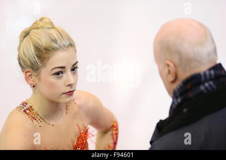 Barcelona International Convention Centre, Barcelona, Spanien. 12. Dezember 2015. Gracie Gold (USA), 12. Dezember 2015 - Eiskunstlauf: ISU Grand Prix of Figure Skating Finale 2015/2016 Frauen Praxis bei Barcelona International Convention Centre, Barcelona, Spanien. © YUTAKA/AFLO SPORT/Alamy Live-Nachrichten Stockfoto