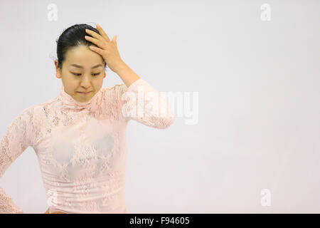 Barcelona International Convention Centre, Barcelona, Spanien. 12. Dezember 2015. Mao Asada (JPN), 12. Dezember 2015 - Eiskunstlauf: ISU Grand Prix of Figure Skating Finale 2015/2016 Frauen Praxis bei Barcelona International Convention Centre, Barcelona, Spanien. © YUTAKA/AFLO SPORT/Alamy Live-Nachrichten Stockfoto