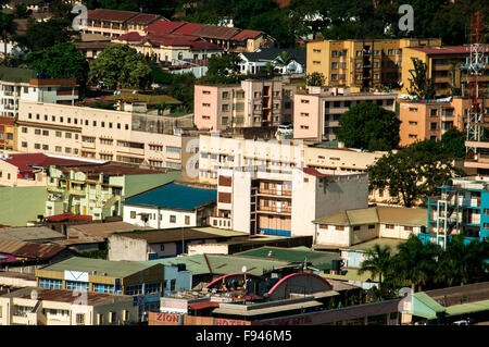 Kampala CBD Blick Osten von Kampala Hill, CBD, Kampala, Uganda Stockfoto