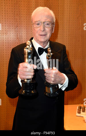 Berlin, Deutschland. 12. Dezember 2015. Sir Michael Caine besucht die 28. European Film Awards 2015 im Haus der Berliner Festspiele am 12. Dezember 2015 in Berlin, Deutschland. / Picture Alliance © Dpa/Alamy Live-Nachrichten Stockfoto