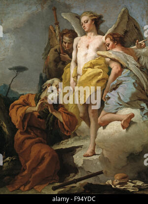 Giovanni Battista Tiepolo - Abraham und die drei Engel Stockfoto