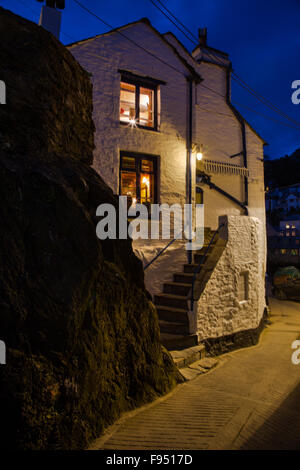 Das Blue Peter Inn at Polperro Stockfoto